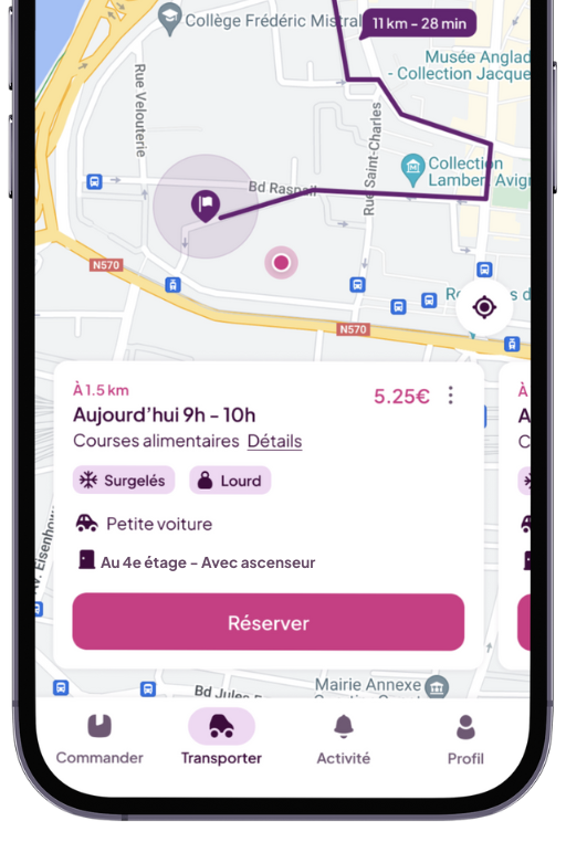 tut tut livraison cotransporteur