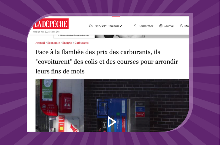 La dépêche : Ils "covoiturent" des colis et des courses pour arrondir leur fin de mois .